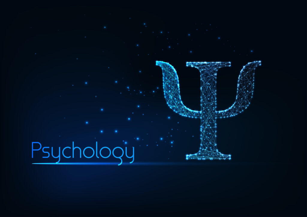 Griechischer Buchstabe, Symbol der Psychologie, Wissenschaft und Therapie